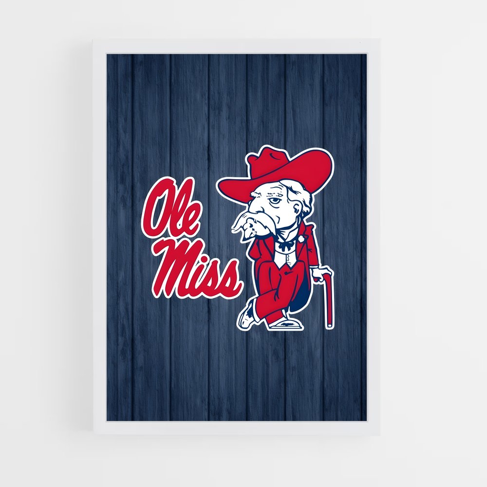Poster Ole miss – affiche Baseball (vue 3)